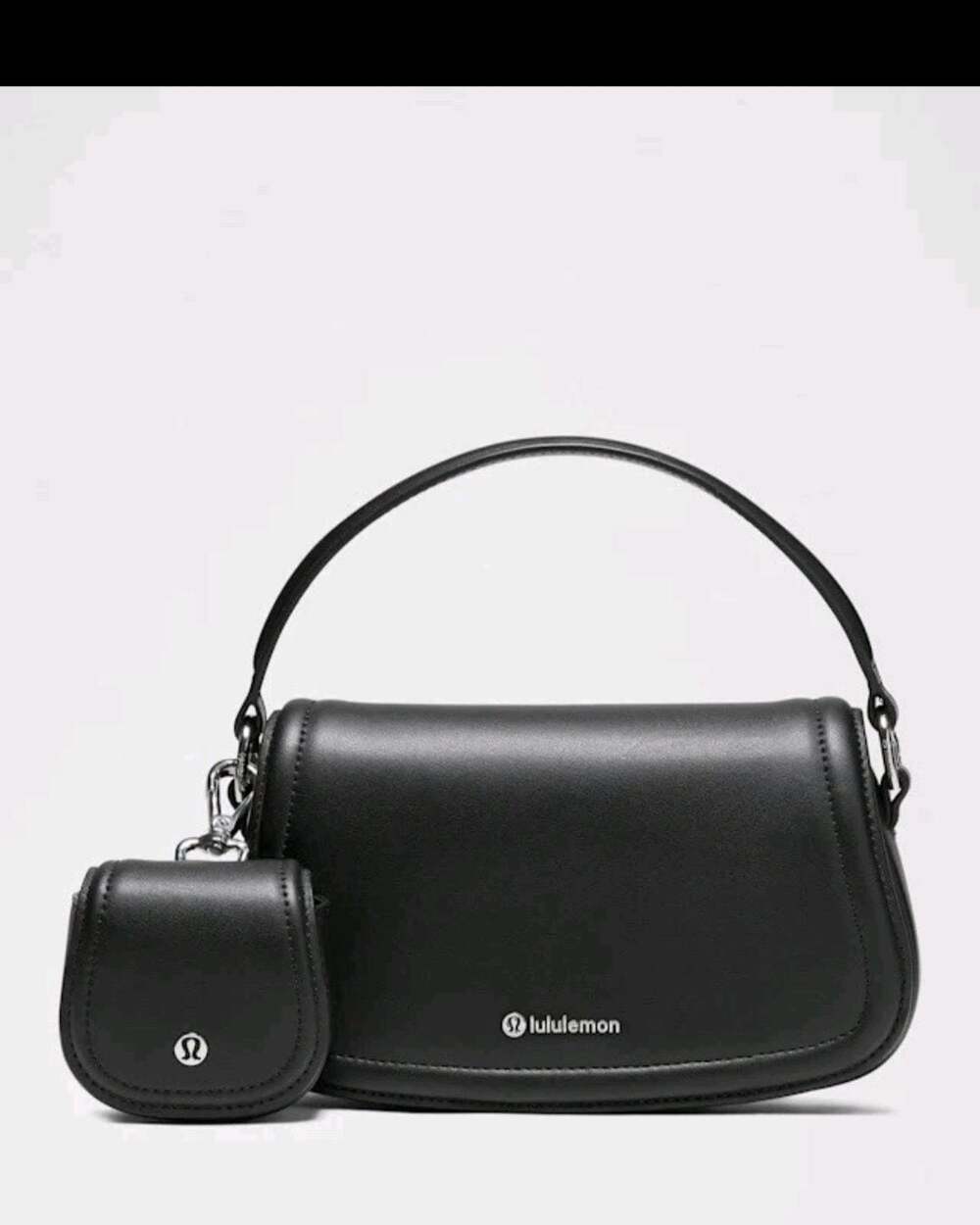 Lululemon Leather Alternative Mini Bag 1.2L in Black with Bonus Pouch